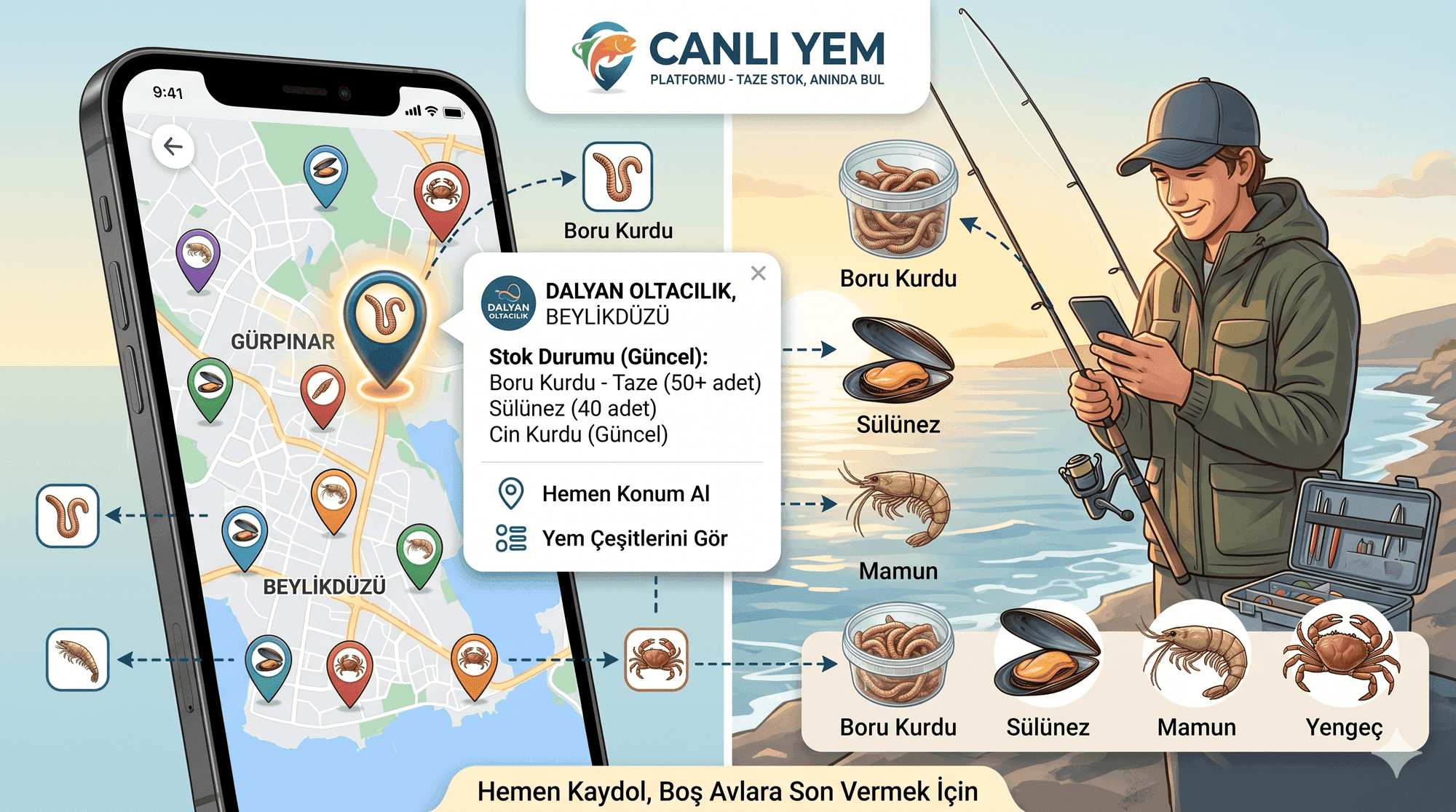 Canlı Yem Tedariğinde Dijital Devrim